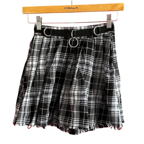 Womens Skirt Size XS Plaid Punk Cosplay Office Siren Concert Festival Summer - Picture 1 of 8